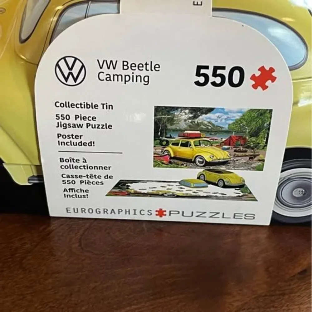 Eurographics VW Beetle Camping 550-Piece Puzzle in Collectible Tin